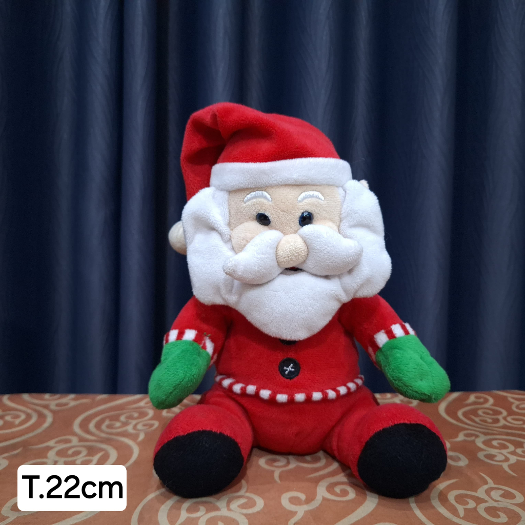 Boneka Santa Sedang Duduk Natal Christmas Original Windel Cantik Lucu