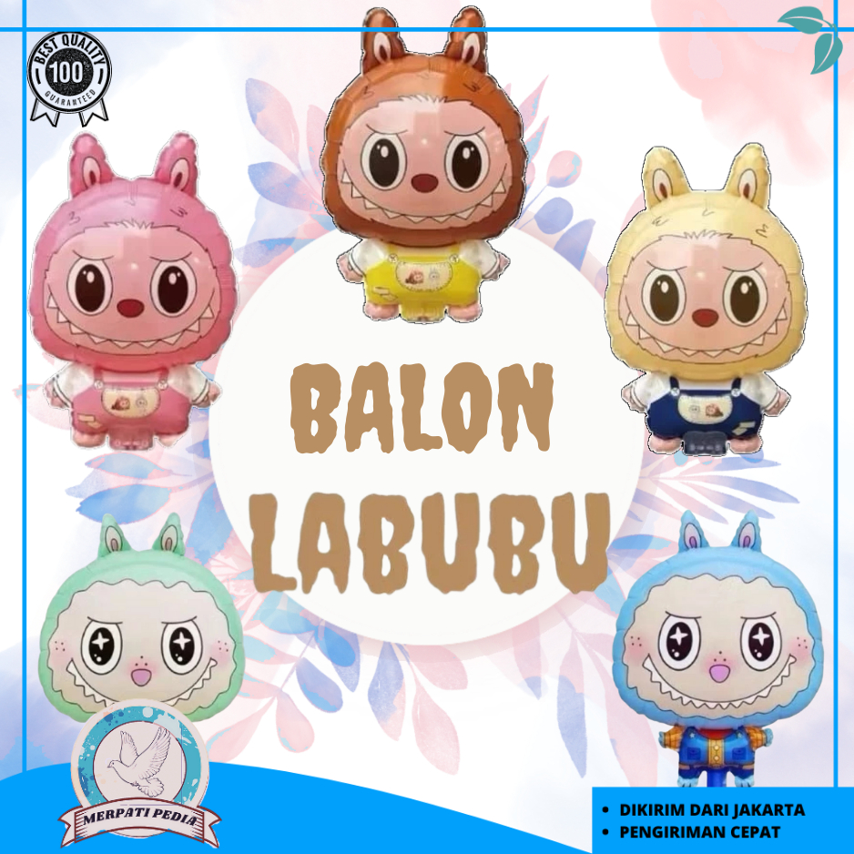MP Balon Karakter Boneka Labubu Balon Jumbo Gas Foil Karakter