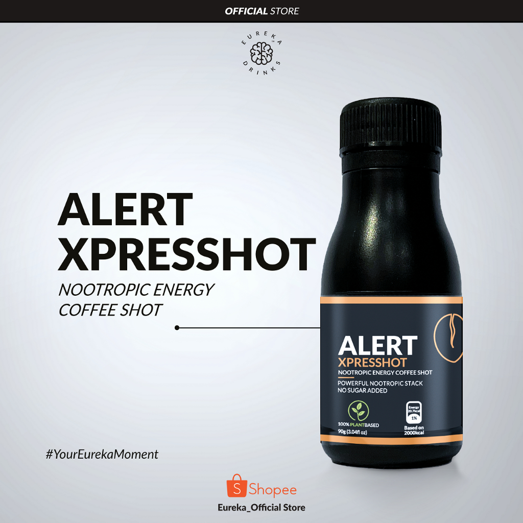 

Eureka Drinks, Alert Xpresshot 90ML (Nootropic Energy Coffee Shot)