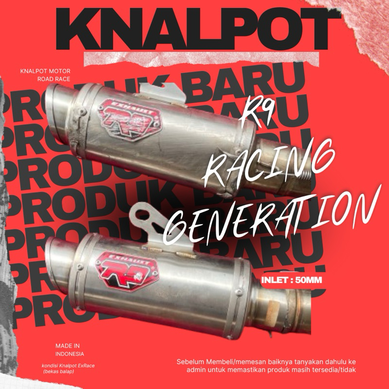 Knalpot Racing R9 Original Honda Sonic150R//Honda Supra GTR150