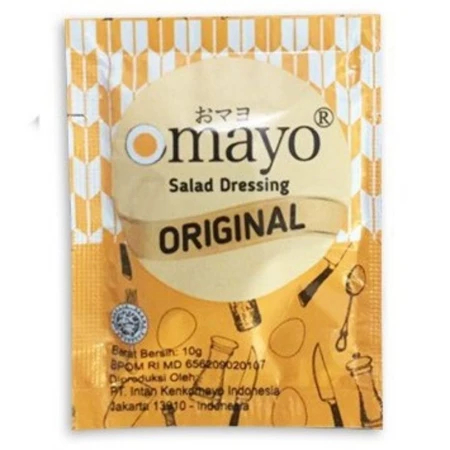 

Pelengkap Dressing Omayo Mayones Original untuk 1 porsi takoyaki isi 5 ball