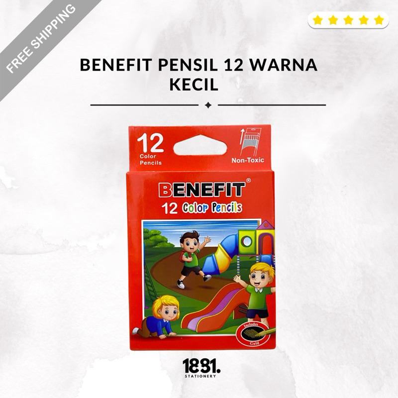 

Benefit Pensil Warna 1 Set 12 Warna | Benefit Pensil 12 Warna Kecil
