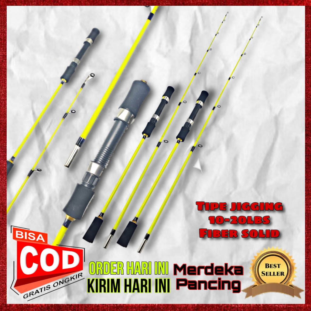 Joran pancing jigging laut benjiro kerapu kaku line 10-20 panjang 165 180 198 CM