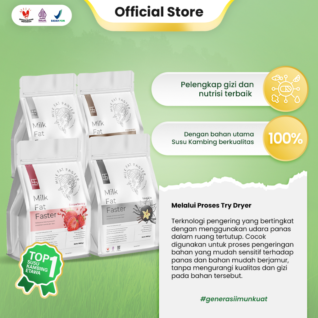 

Ternak Syams Surabaya - Fat Faster Premium Susu Kambing Etawa Penambah Kenaikan Berat 1 Kg