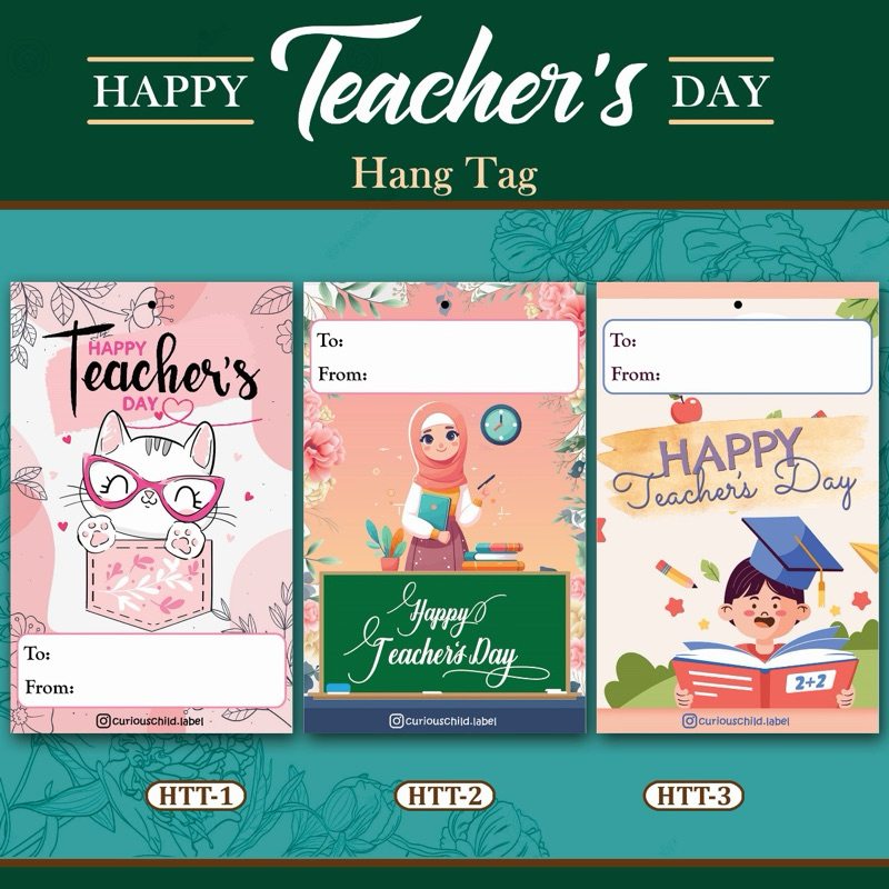 curiouschild.label - HangTag Hari Guru / Teachers Day Hang Tag