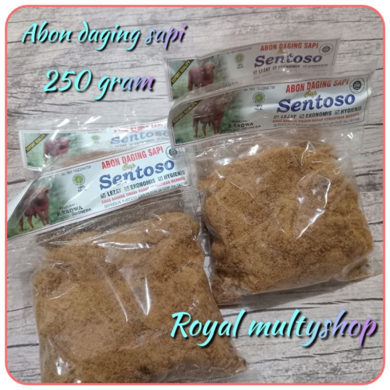 Abon DagingSapi 250 gram CAP SENTOSA.