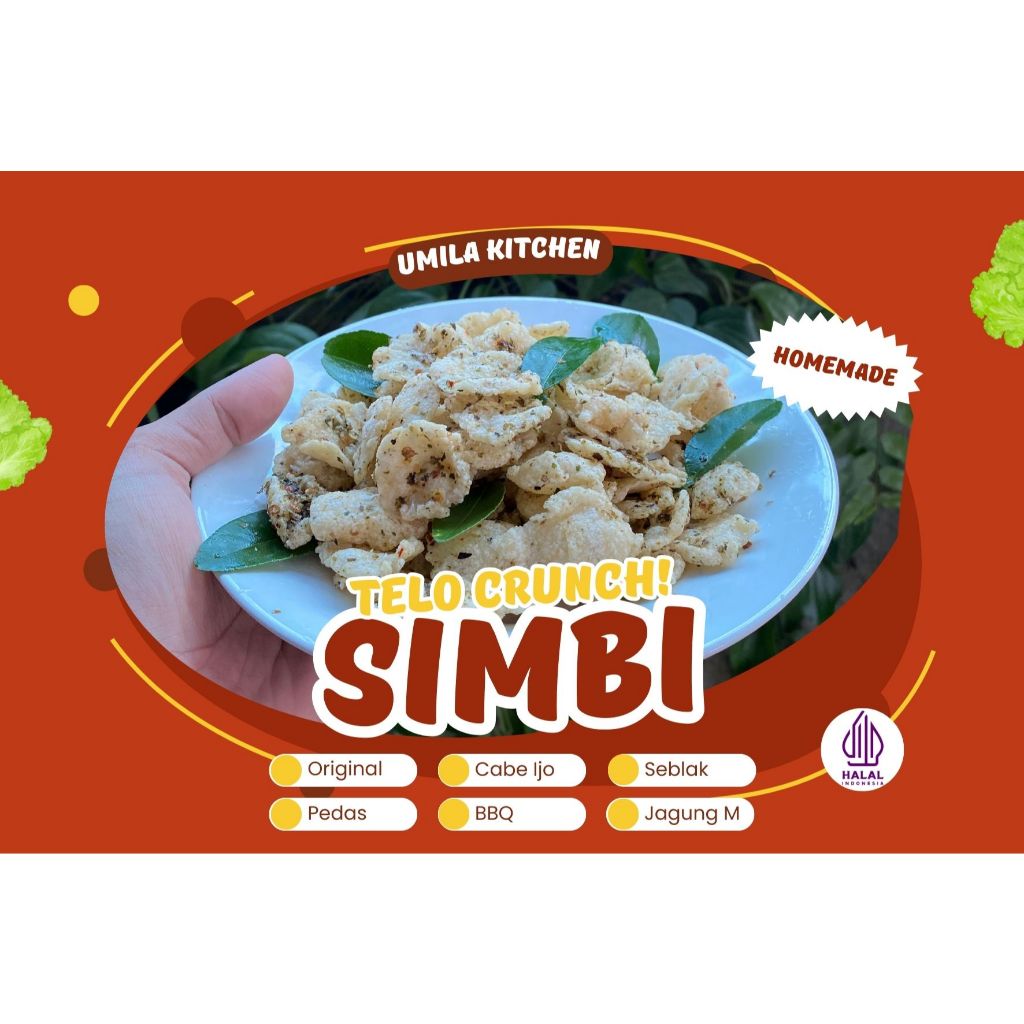 

(SIMBI Cabe Ijo) Telo Crunch perpaduan dari “rempah” dan “singkong,” memberikan kesan gurih dan renyah
