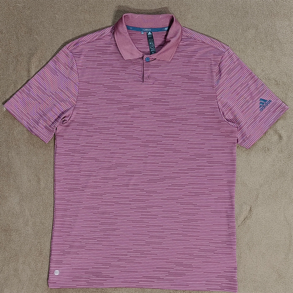 Baju Golf - Contrast-Stripe Polo Adidas