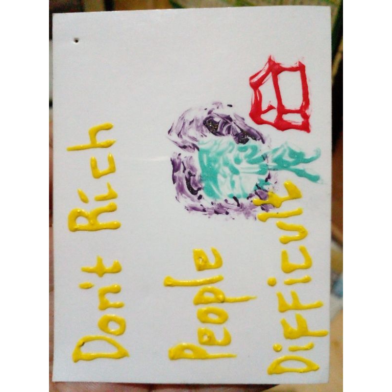 

British Sticker Timbul : Don't Rich People Difficult