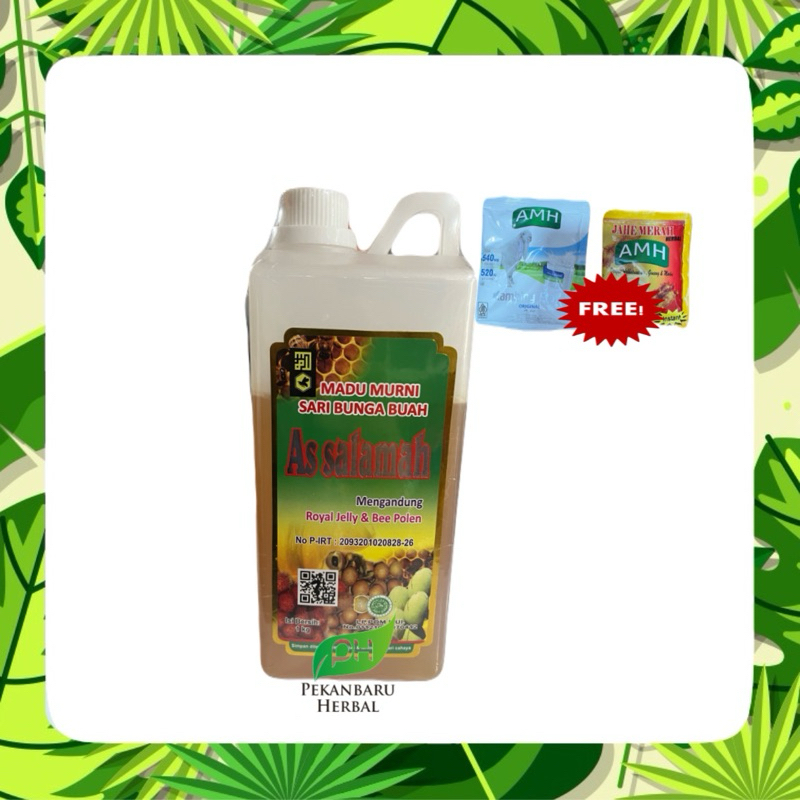 

As Salamah - Madu murni Sari Bunga Buah 1kg free minuman instan