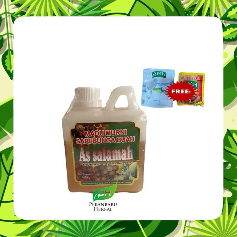 

As Salamah - Madu Sari Bunga Buah 500gr free minuman instan