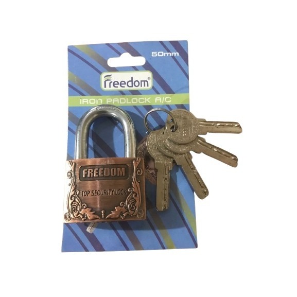 FREEDOM gembok leher pendek 50 MM gerbang kunci pintu garasi