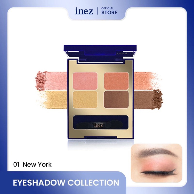 inez color contour plus eyeshadow collection/eyeshadow pigmented/eyeshadow tahan lama /eyeshadow mur