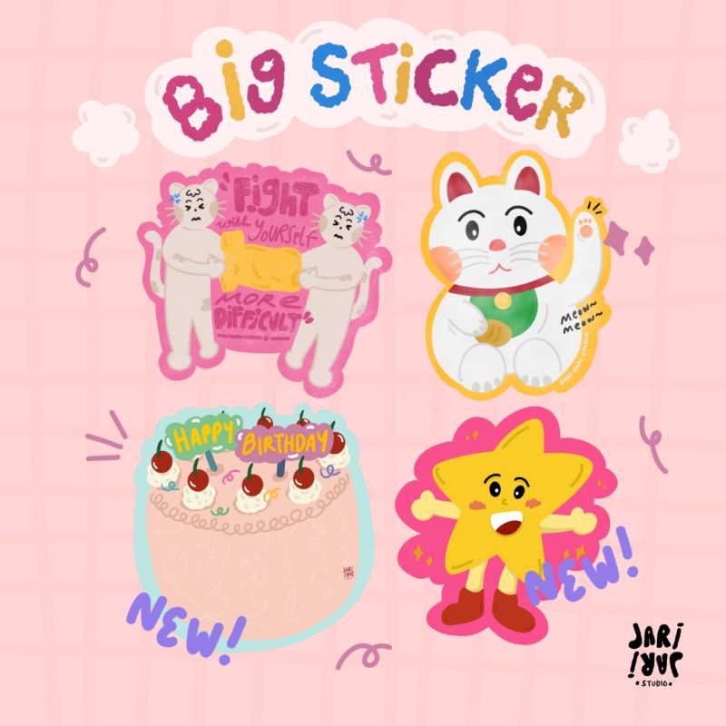 

Big Sticker Glitter Die Cut | Jari Jari