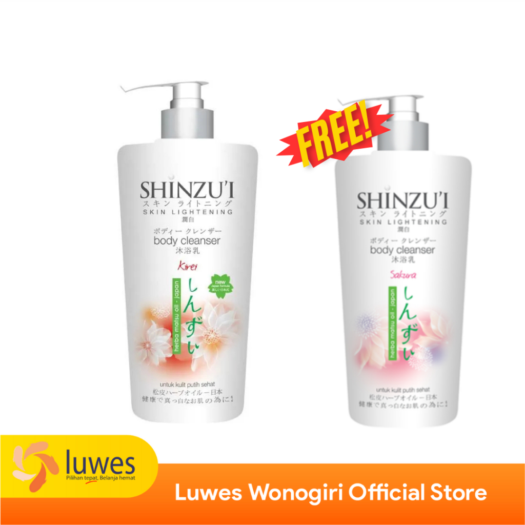 Shinzui Sabun Cair Sakura Pump 480ml Beli 1 Gratis 1