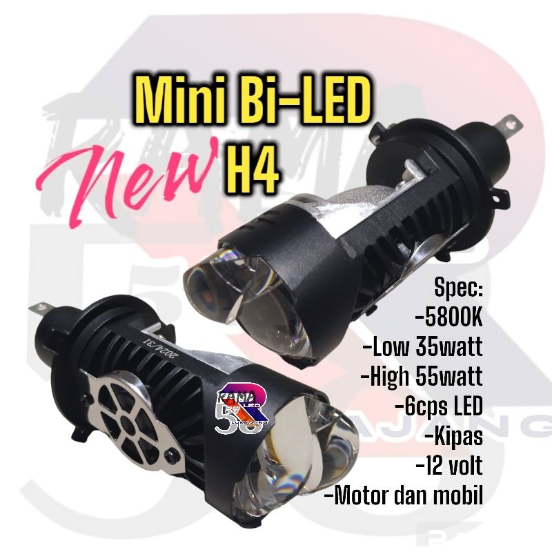 Mini Bi LED H4 12VOLT