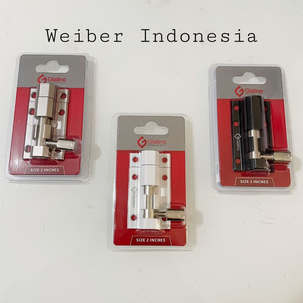 GRENDEL SLOT PINTU ALUMINIUM TEBAL GLATINO / NICOLE