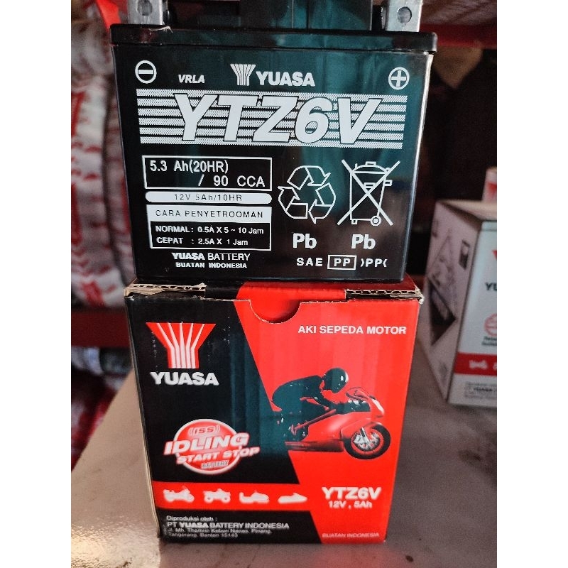 Aki kering Yuasa YTZ6V ORIGINAL