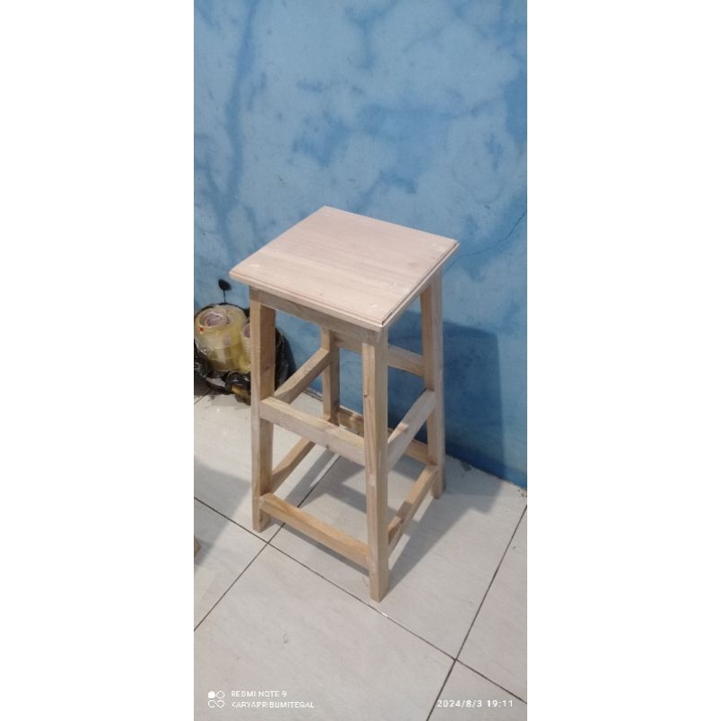 kursi bar kursi caffe kursi konter kursi kayu mahoni T75cm