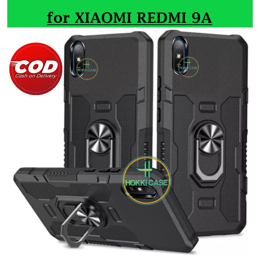 Xiaomi Redmi 9A Case Robot Hit Eye Ring Casing Hp Armor Shockproof