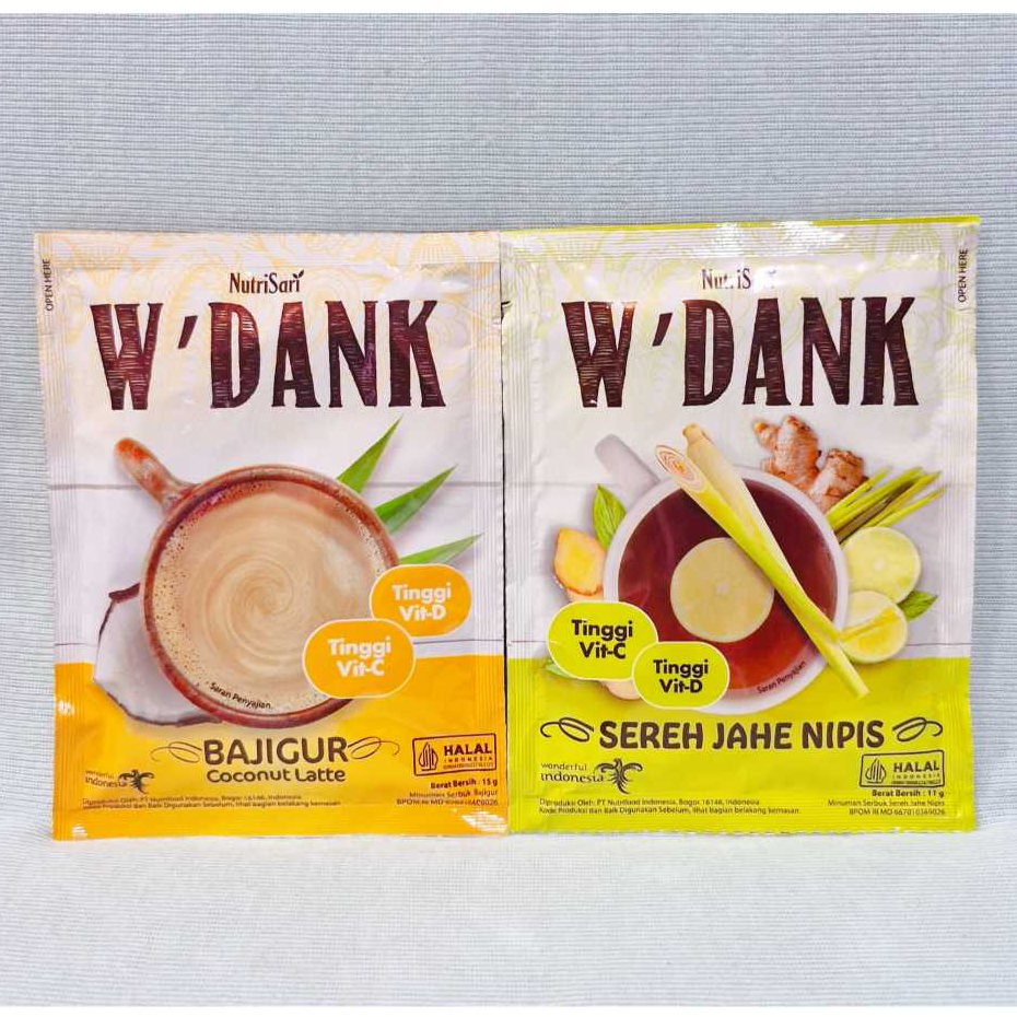 

Nutrisari W'dank Bajigur / Sereh Jahe Nipis (1 Pcs)