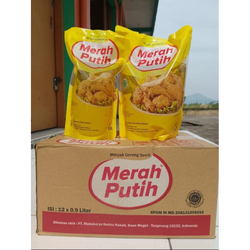 

MINYAK GORENG PREMIUM MERAH PUTIH FRESPACK (DUS) 900ML 12 PCS | minyak goreng premium kemasan merah putih