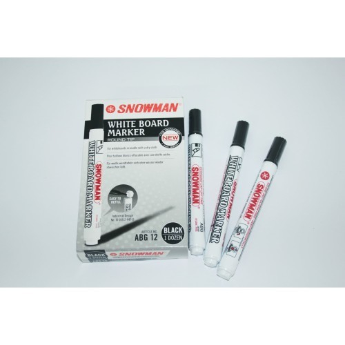 

Spidol Whiteboard Snowman ABG 12 1 Lusin (Isi 12 Pcs)