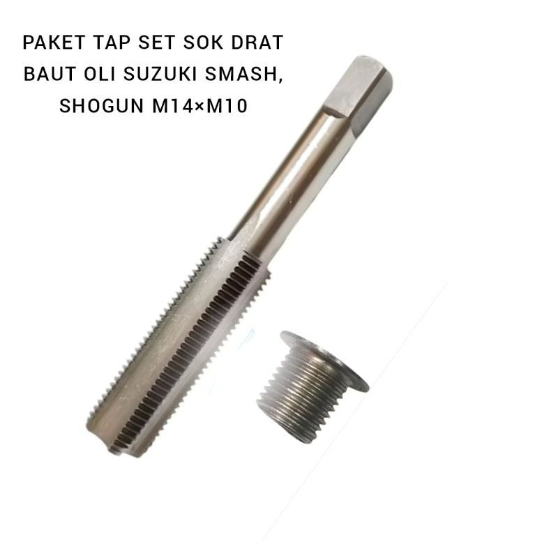 Tap Set Sok drat bosh drat oli mesin motor suzuki smash shogun drat baut 14