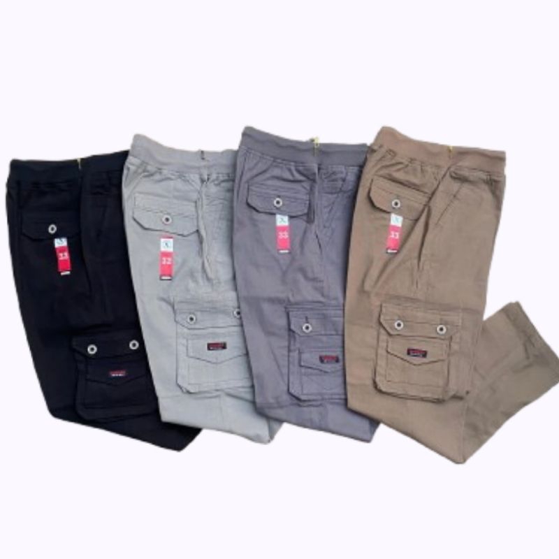 Xaniago Celana Panjang Cargo Pinggang Kolor Ukuran 27 38