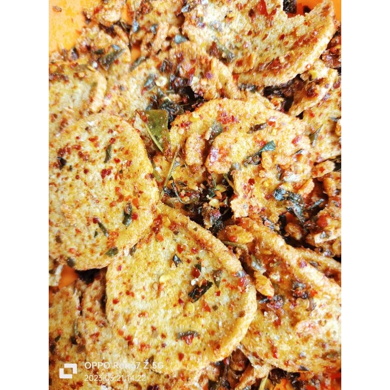 

Basreng koin bulat pipih pedas 500gram
