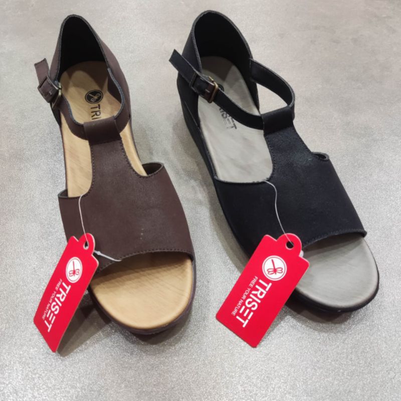 TRISET SHOES ORIGINAL❗Sandal Wanita Wedges