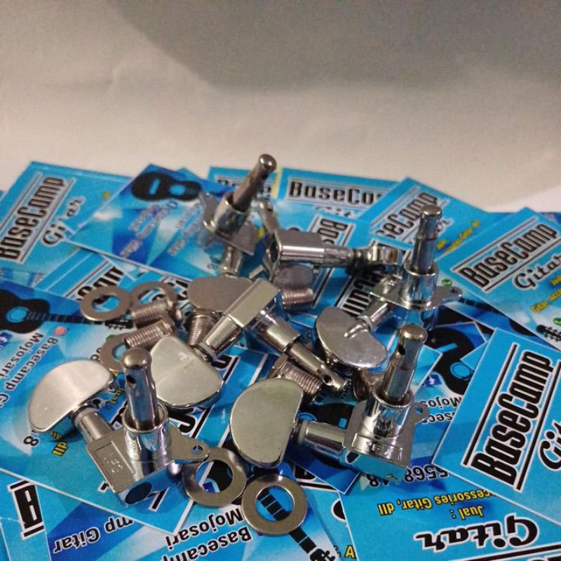 Dryer Gitar, tuning peg gitar, tuning machine, putaran gitar model grover 1set