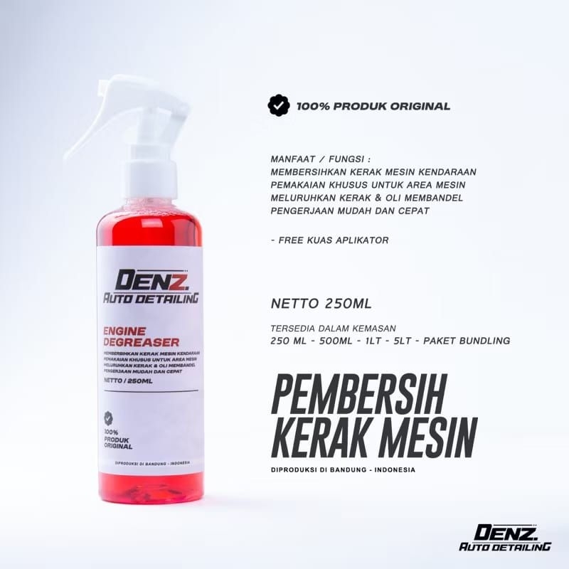 ENGINE DEGREASER ORIGINAL DENZ AUTO DETAILING / cairan pembersih kerak oli motor /