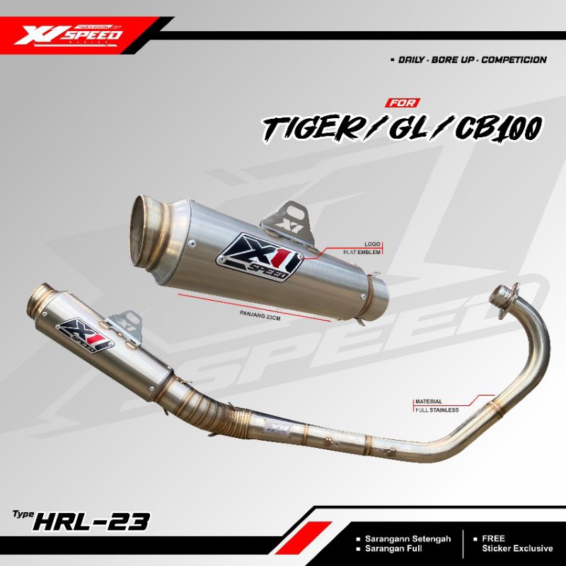Knalpot Fullsystem Herex By X1 Speed Racing