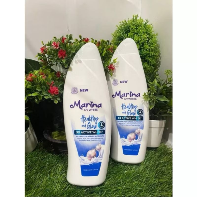 Marina Lotion/Marina Uv white Healthy and Glow ( marina biru) 460 ml