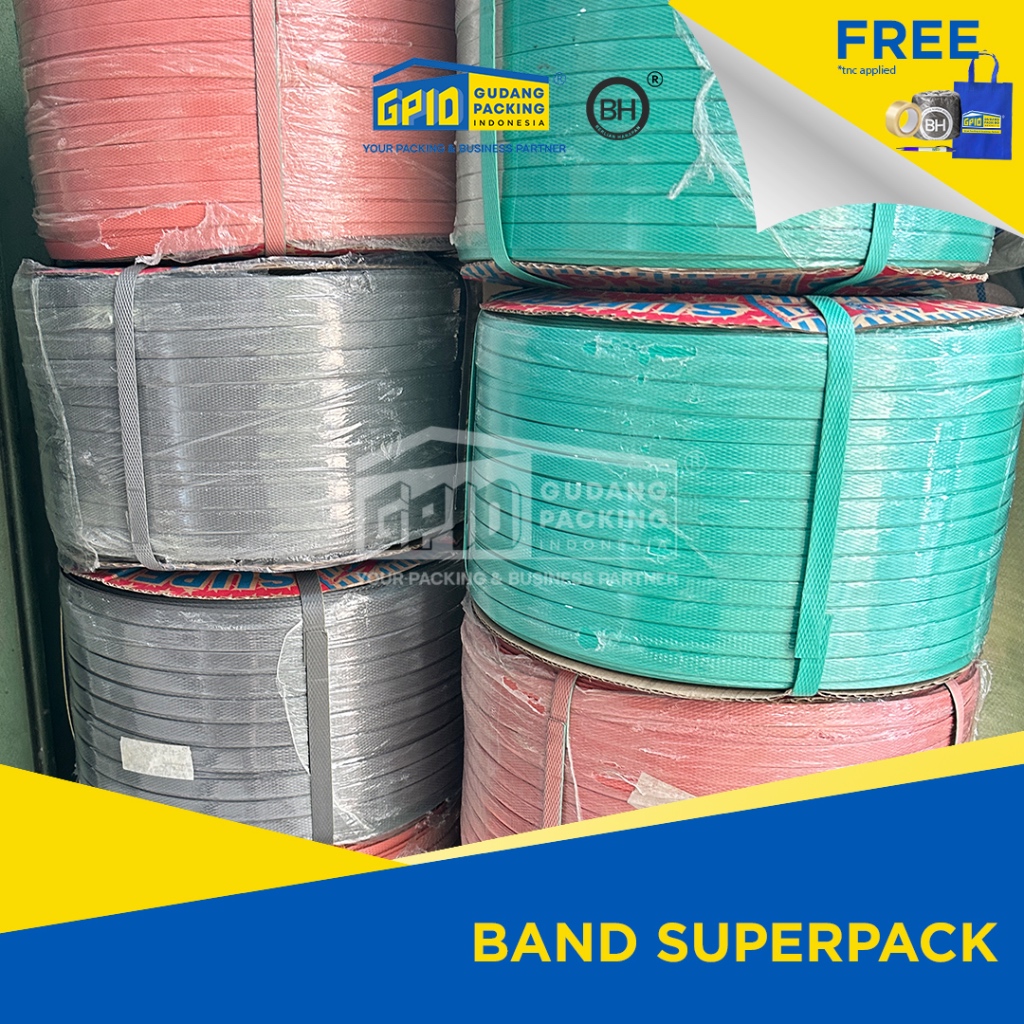 

SUPERPACK - Tali Strapg Band 9 / 12 / 15 mm Warna