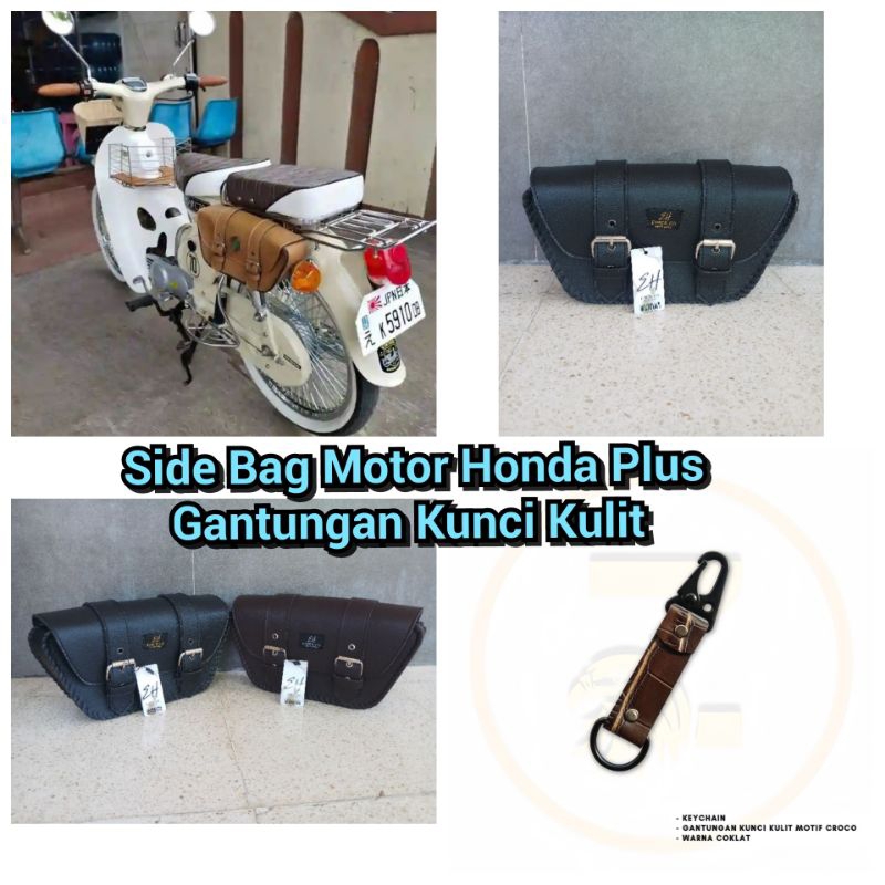 EIHER - TAS MOTOR SIDE BAG SAMPING MOTOR KLASIK HONDA 70 CUSTOM JAPSTYLE