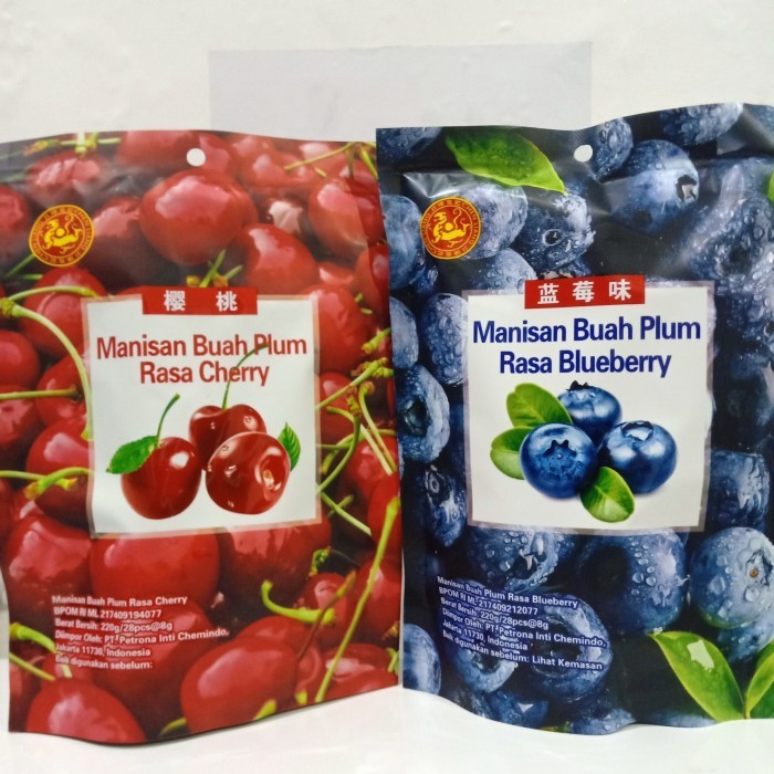 

Chen liang ji Manisan buah Blueberry/ Manisan Plum Rasa Blueberry, Cerry, & Persik ( 1 BKS )