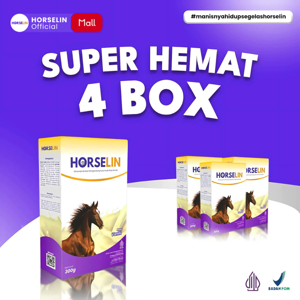 

Horselin Susu Kuda Liar Sumbawa 4 Box
