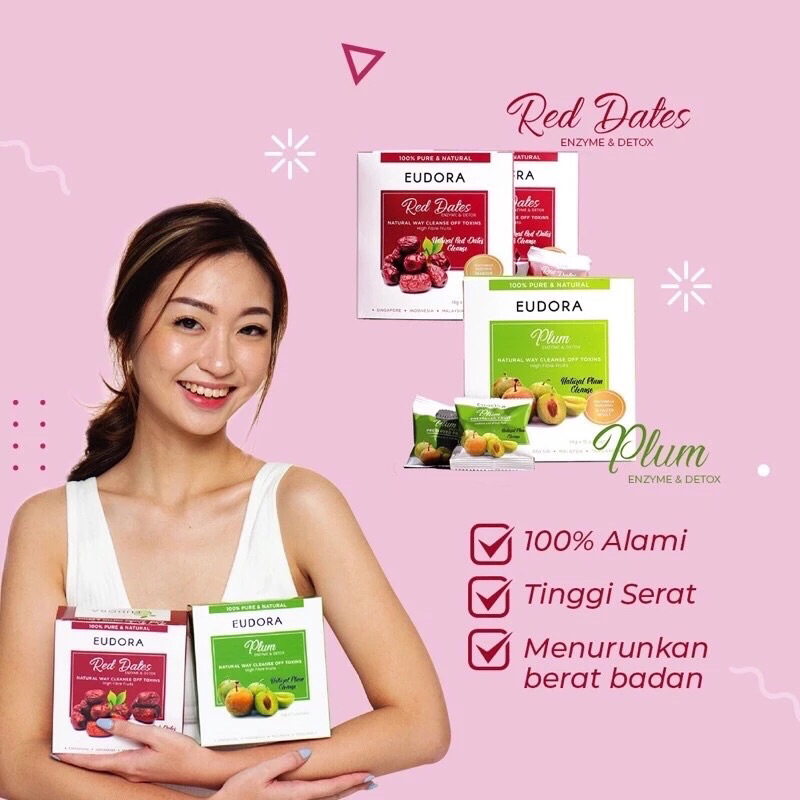 (READY STOK) PELANGSING RED KURMA & PLUM EUDORA