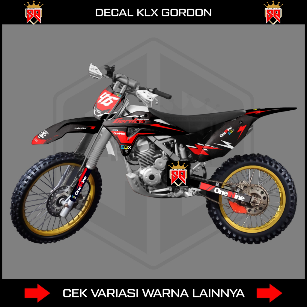 STRIPING KLX GORDON / DECAL STICKER KLX GORDON