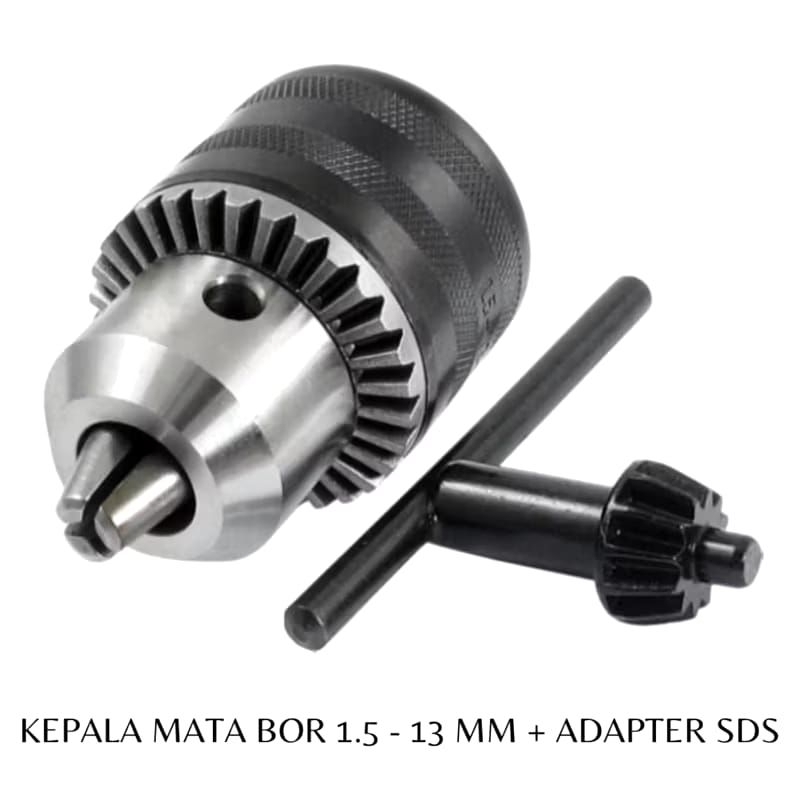 Adavtor Bor SDS untuk Mata Bor Kayu atau Besi 13 mm
