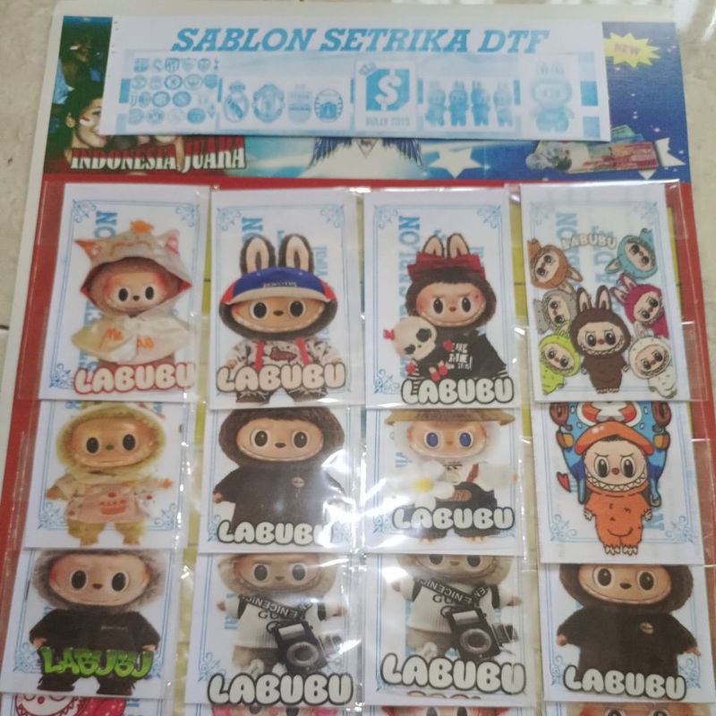 

Sablon stiker mini labubu 1 lembar