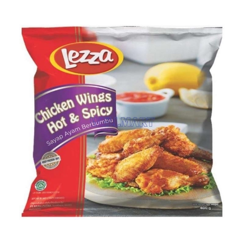 

Lezza Chicken Wings 400gr Chicken Wings Hot & Spicy Sayap Ayam Berbumbu