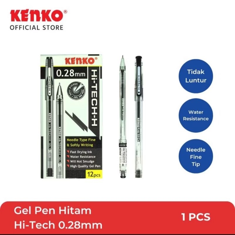 

Pulpen Kenko Hitech 0.28 mm HITAM