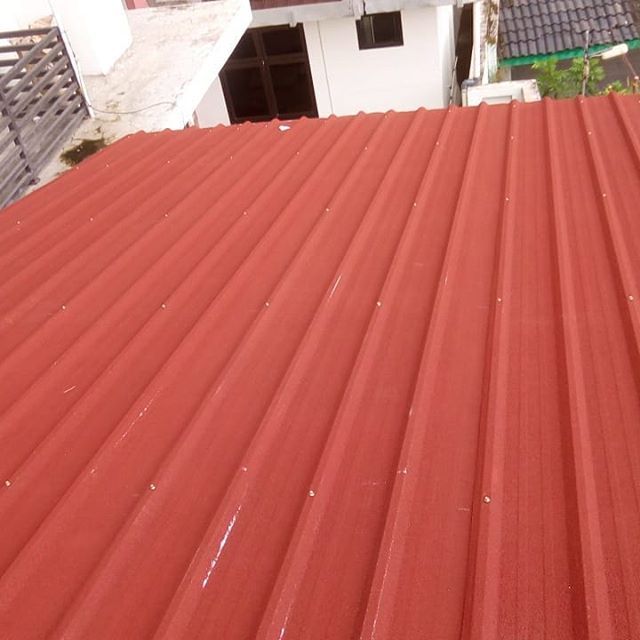 kanopi atap spandek pasir modern, atap kekinian