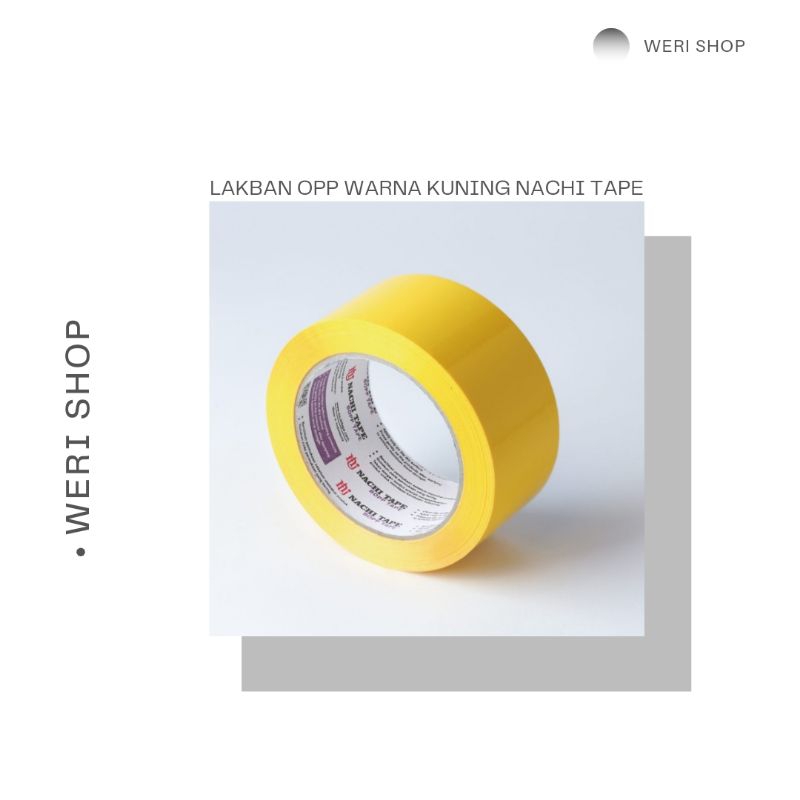 

LAKBAN OPP WARNA KUNING NACHI TAPE 48mm x 100 YARD (PER PCS)