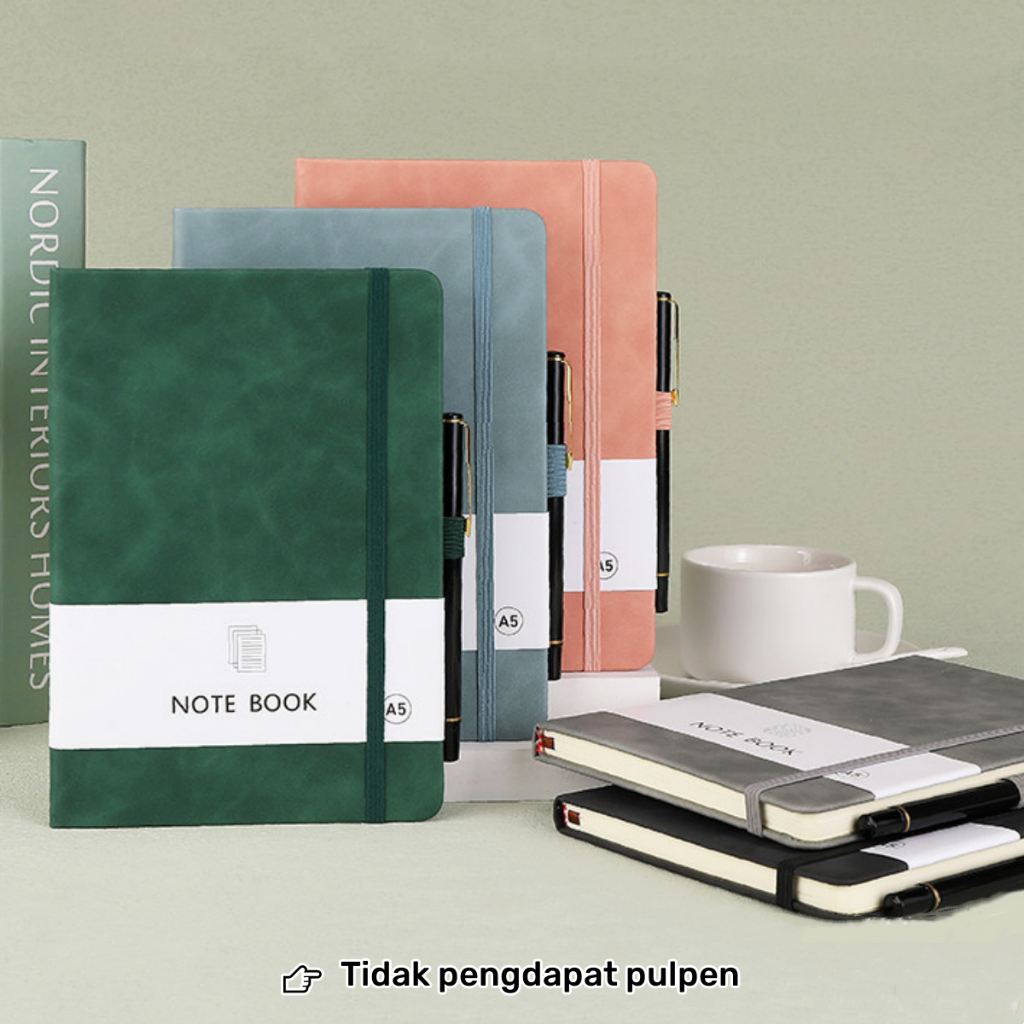 

Buku Catatan Jurnal Aesthetic A5/A6/A7 Cover Kulit Notebook Kerja Kantor Bisnis Buku Tulis Meeting Sekolah Harian Kuliah Tebal Premium