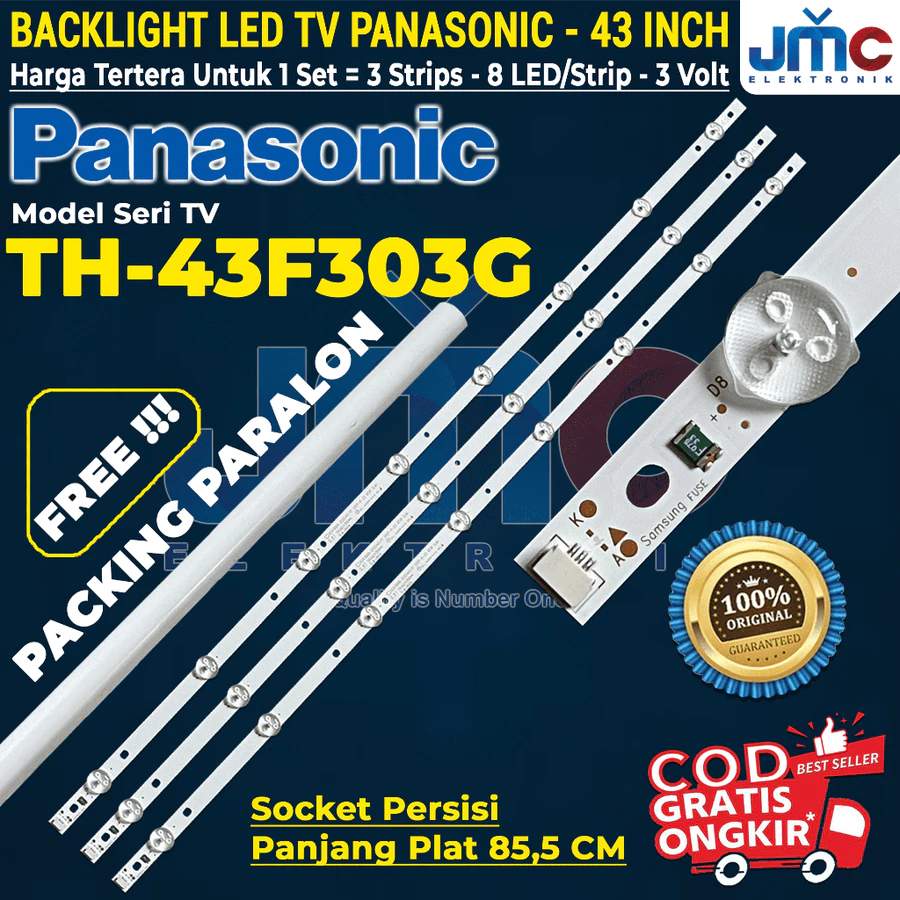 BACKLIGHT TV LED PANASONIC 43 INCH TH-43F303G TH43F303G 43F303G TH43F303