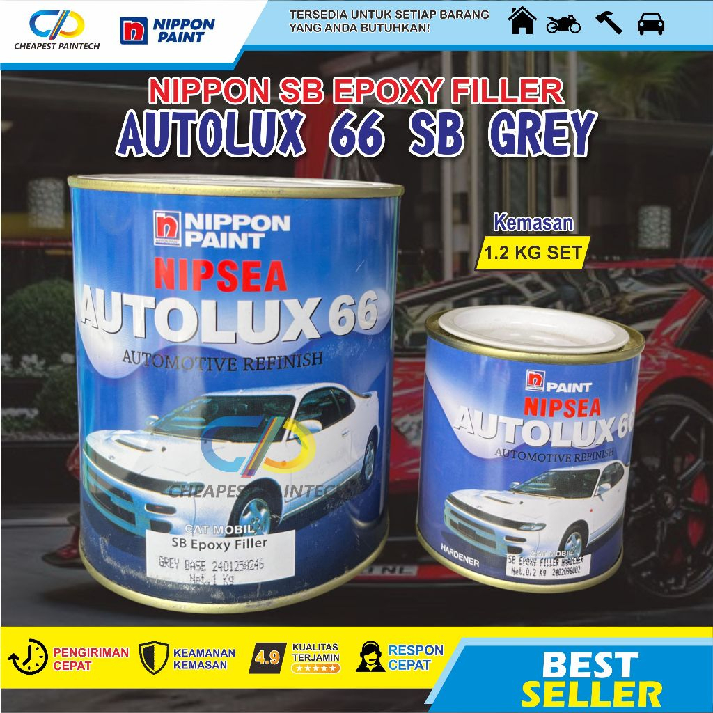 NIPPON EPOXY FILLER AUTOLUX 66 SB  GREY 1,2KG
